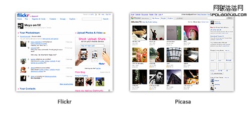 Flickr 和 Picasa的個人首頁