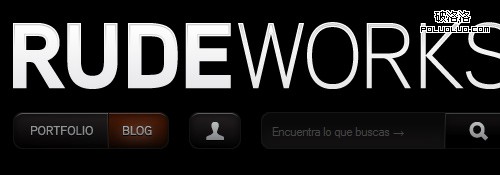 Rudeworks-navigation in Showcase Of Modern Navigation Design    Trends